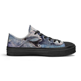 Women's Low Top Canvas Shoes - Dolphin Design