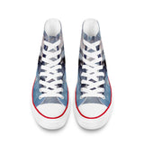 dolphin high top shoes - top view