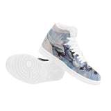 dolphin design on high top shoes