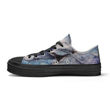Women's Low Top Canvas Shoes - Dolphin Design