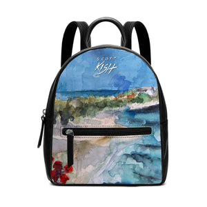 Tropical Mini Leather Backpack