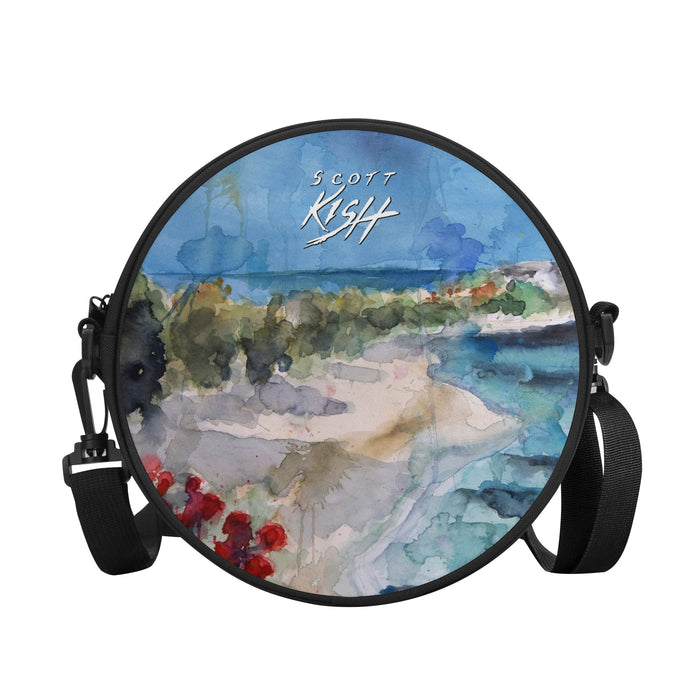Tropical Round Satchel Bag