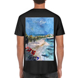 back of black Caribbean t-shirt