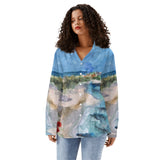 Women's Long Sleeve Button Down Beach Shirt