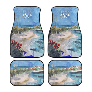 Caribbean Car Floor Mats - 4 Piece Set