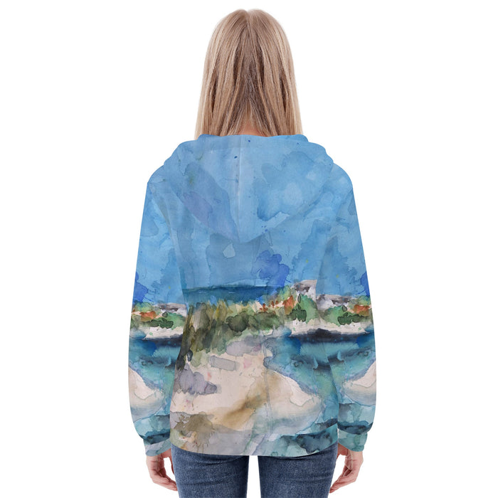 Women's Beach Zip Hoodie