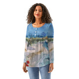 Women's Tropical Babydoll Top