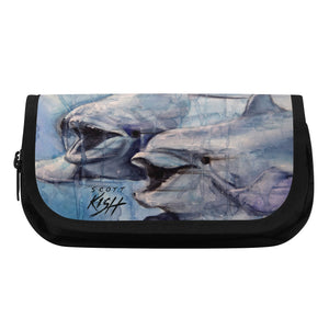 Double Layer Dolphin Pencil Case