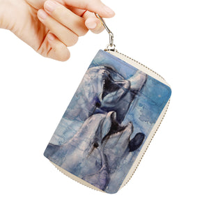 Dolphin Zipper Card Holder