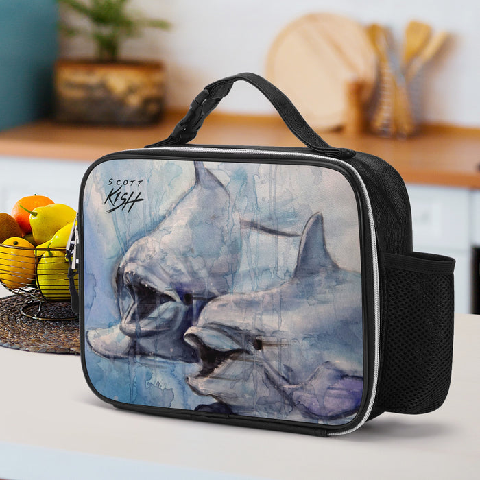 Dolphin Leather Lunch Bag