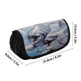 Double Layer Dolphin Pencil Case
