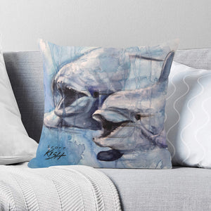 Dolphin Throw Pillow Cover