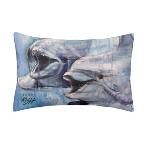 Rectangle Dolphin Pillow Cover
