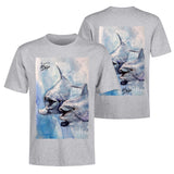 Scott Kish grey men's dolphin t-shirt