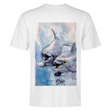 Scott Kish white dolphin t-shirt - back
