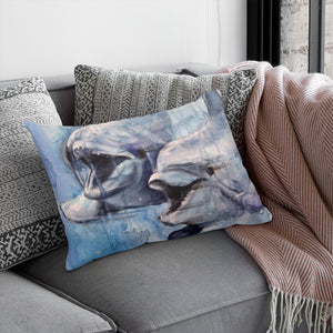 Rectangle Dolphin Pillow Cover