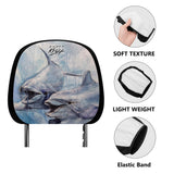 Dolphin Car Headrest Covers