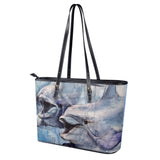 Leather Dolphin Tote Bag Purse