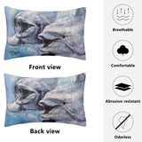 Rectangle Dolphin Pillow Cover