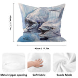 Dolphin Throw Pillow Cover