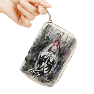 80's Rockstar Zipper Card Holder