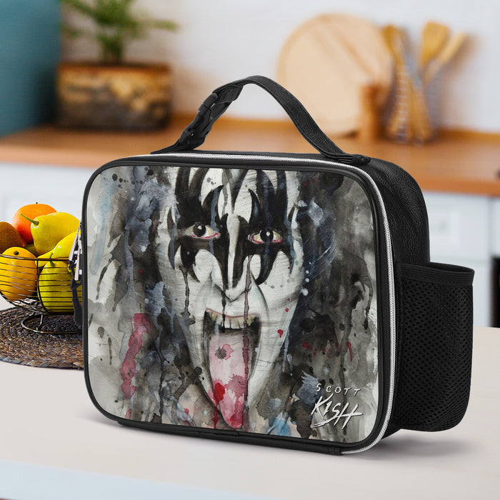 Leather 80's Rock Lunch Bag