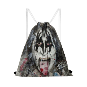 80's Rock Drawstring Bag