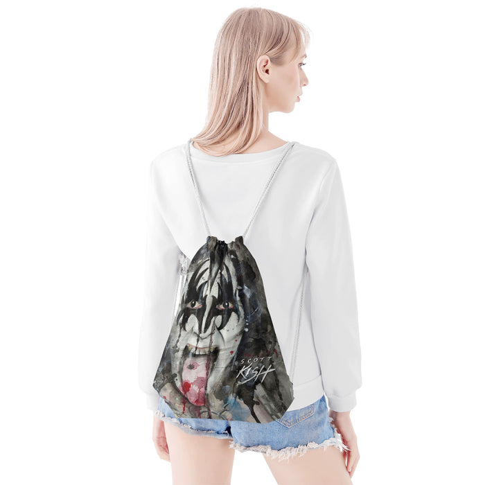 80's Rock Drawstring Bag