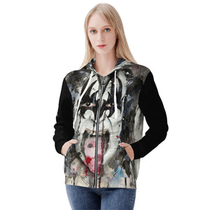 Women's 80's Rock Zip Hoodie