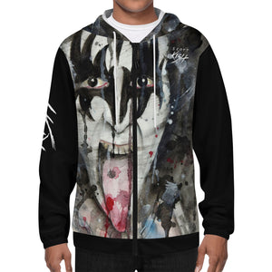 Men's 80's Rockstar Lightweight Zip Hoodie