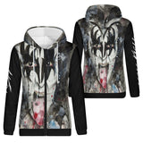 Women's 80's Rock Lightweight Zip Hoodie
