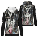 Women's 80's Rock Lightweight Zip Hoodie