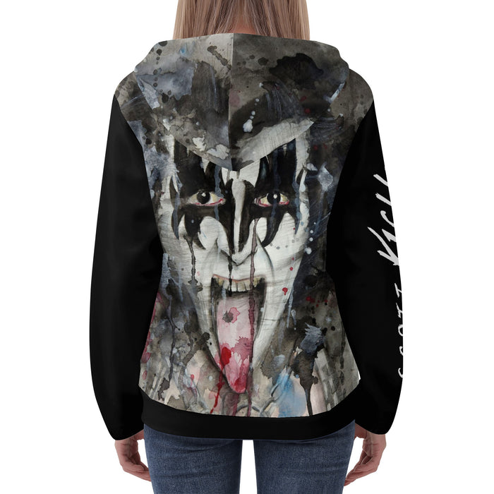 Women's 80's Rock Lightweight Zip Hoodie