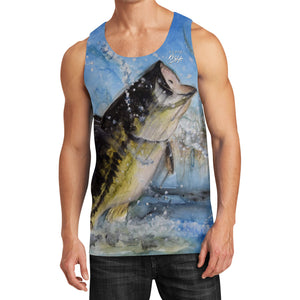 Men's Fishing Tank Top - Largemouth Bass