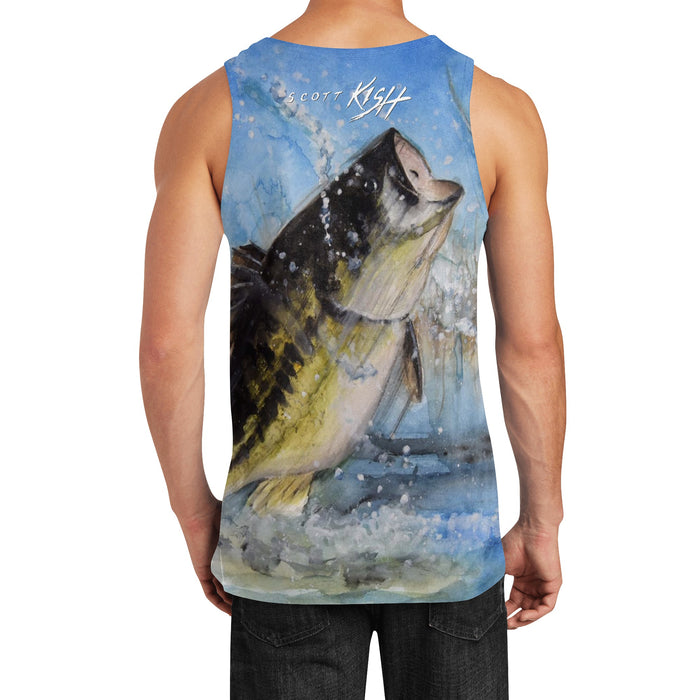 Men's Fishing Tank Top - Largemouth Bass