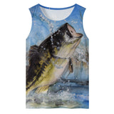 Men's Fishing Tank Top - Largemouth Bass