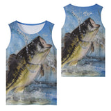 Men's Fishing Tank Top - Largemouth Bass
