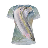 Women's Fishing T-Shirt - Rainbow Trout