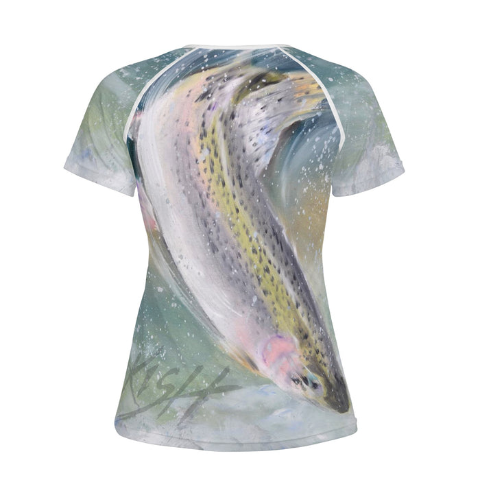 Women's Fishing T-Shirt - Rainbow Trout