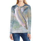Women's Long Sleeve Fishing Shirt - Rainbow Trout