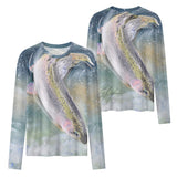 Women's Long Sleeve Fishing Shirt - Rainbow Trout