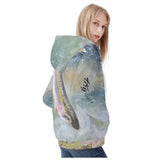 Womens Heavy Fishing Zip Hoodie - Rainbow Trout