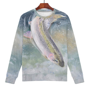 Women's Fishing Sweatshirt - Rainbow Trout