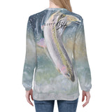 Women's Fishing Sweatshirt - Rainbow Trout