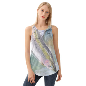 Women's Fishing Tank Top - Rainbow Trout