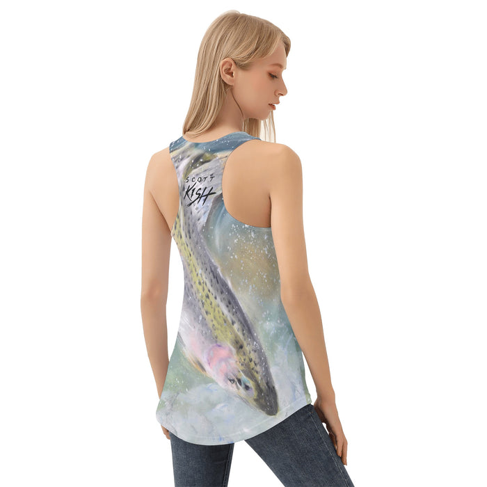 Women's Fishing Tank Top - Rainbow Trout