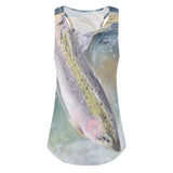 Women's Fishing Tank Top - Rainbow Trout