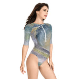 Women's One Piece Swimsuit - Rainbow Trout