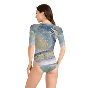 Women's One Piece Swimsuit - Rainbow Trout