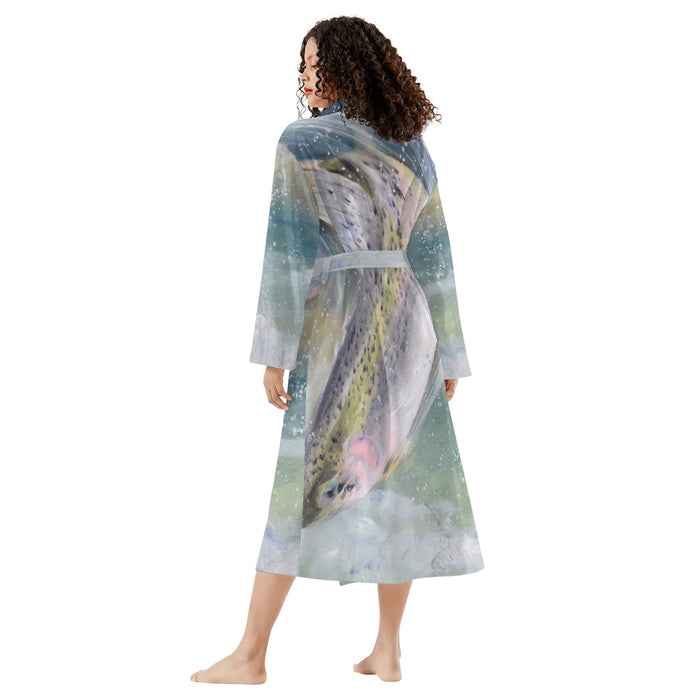 Women's Bathrobe - Rainbow Trout